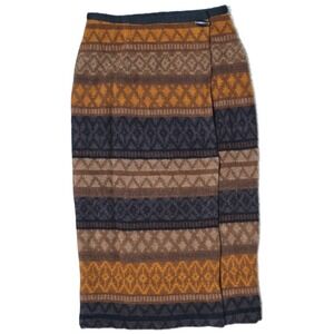 Womens Fair Isle Midi Skirt Knit‎ Striped Pencil Bohemian Winter
(R)